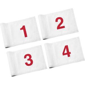 Numbered Golf Flag All 8x6 Inch – Upgraded Dual-layer 420D Nylon, Double Sided